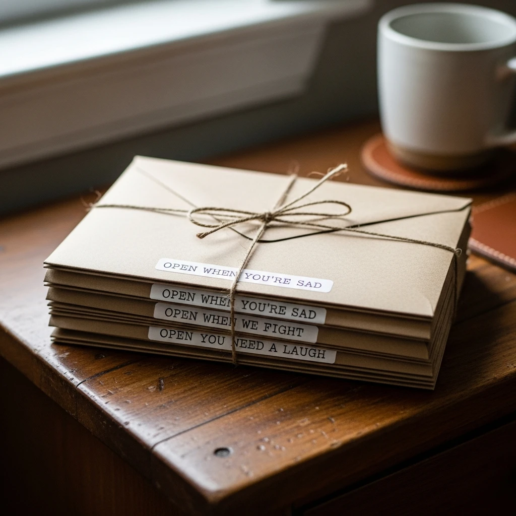 Open When Letters - 50 Beautiful Paper Anniversary Gift Ideas For Him (Budget-Friendly)