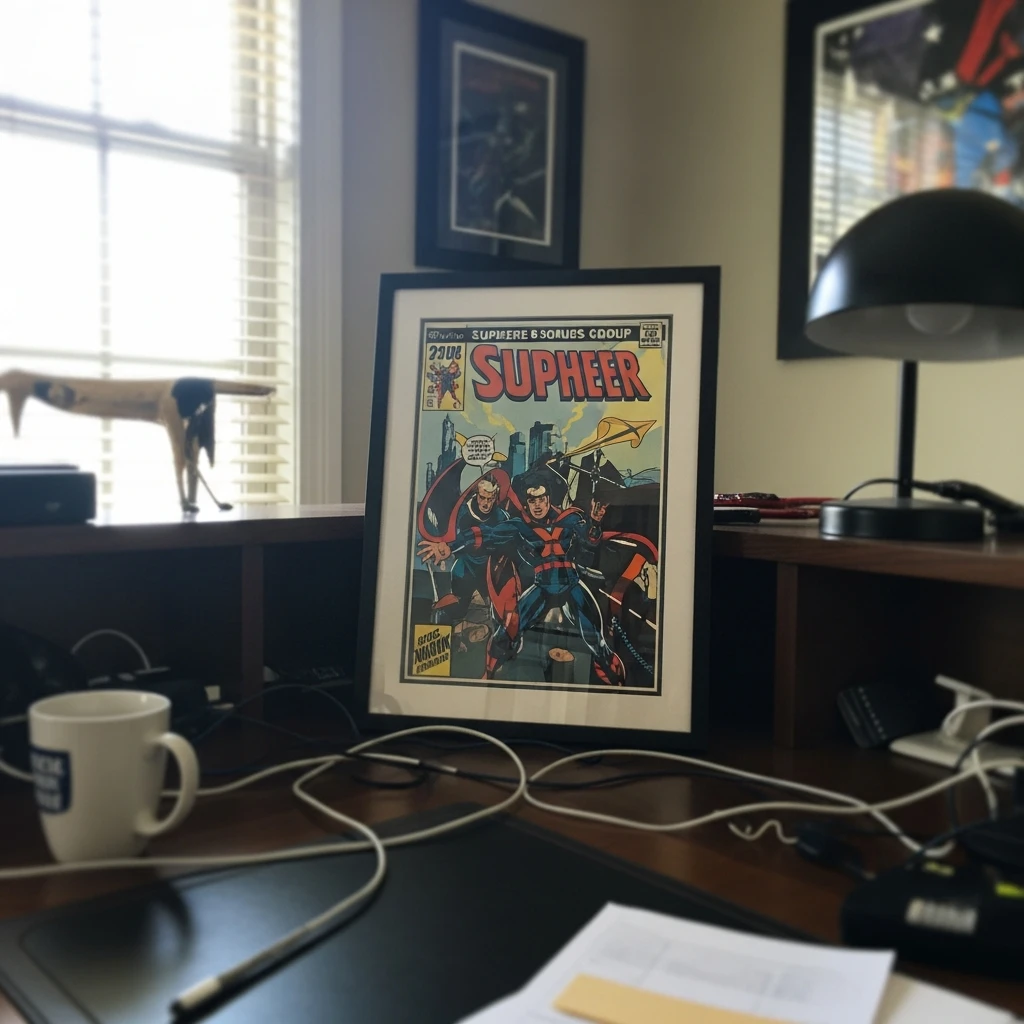 Superhero Comic Cover - 50 Beautiful Paper Anniversary Gift Ideas For Him (Budget-Friendly)