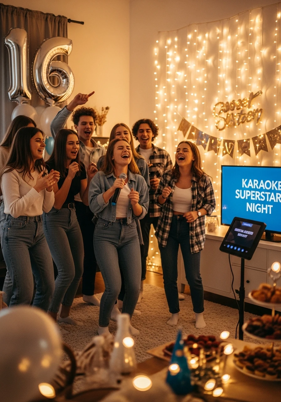Karaoke Superstar Night - 50 Best 16th Birthday Party Ideas for an Epic Sweet Sixteen