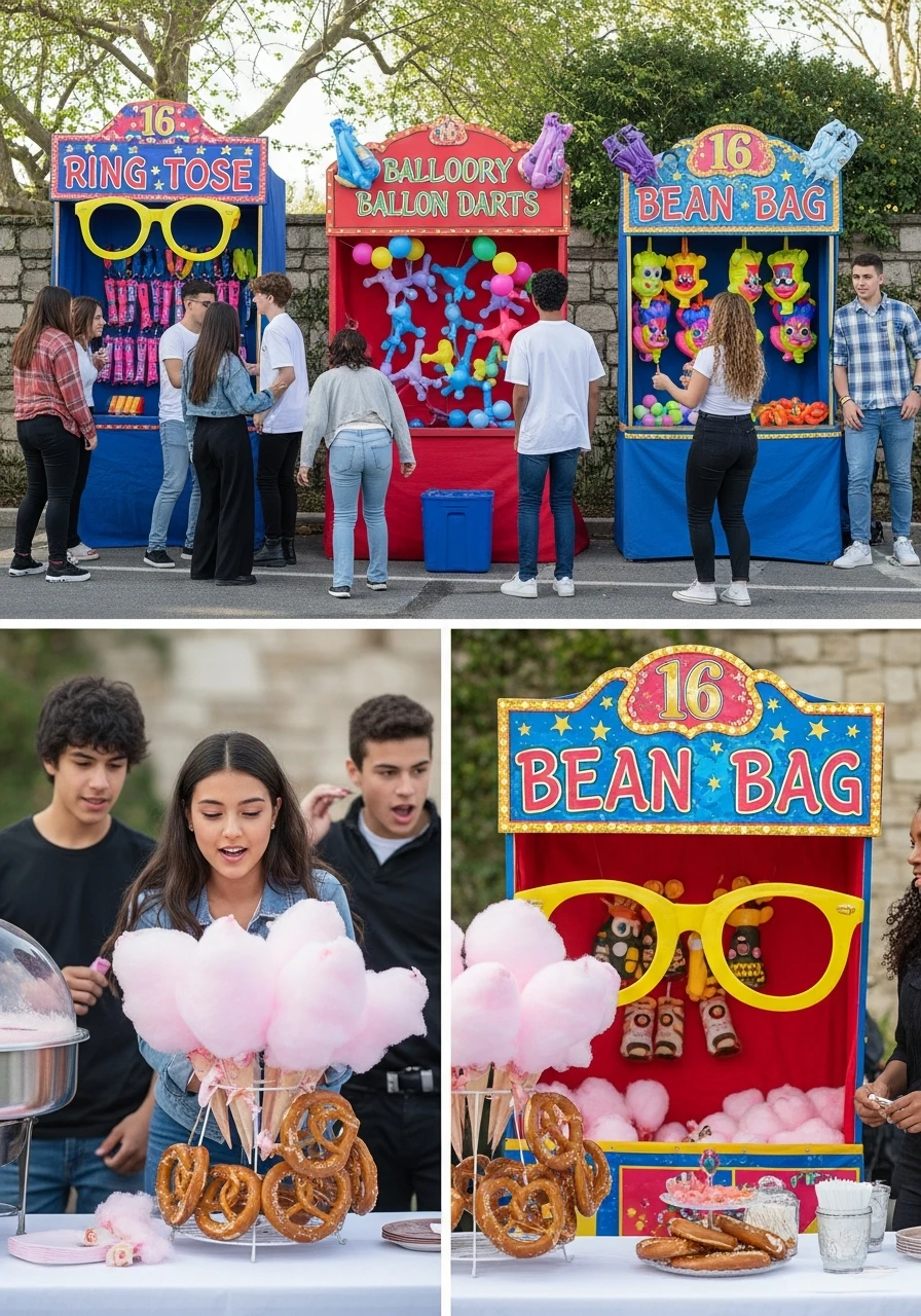 Carnival Game Booths - 50 Best 16th Birthday Party Ideas for an Epic Sweet Sixteen