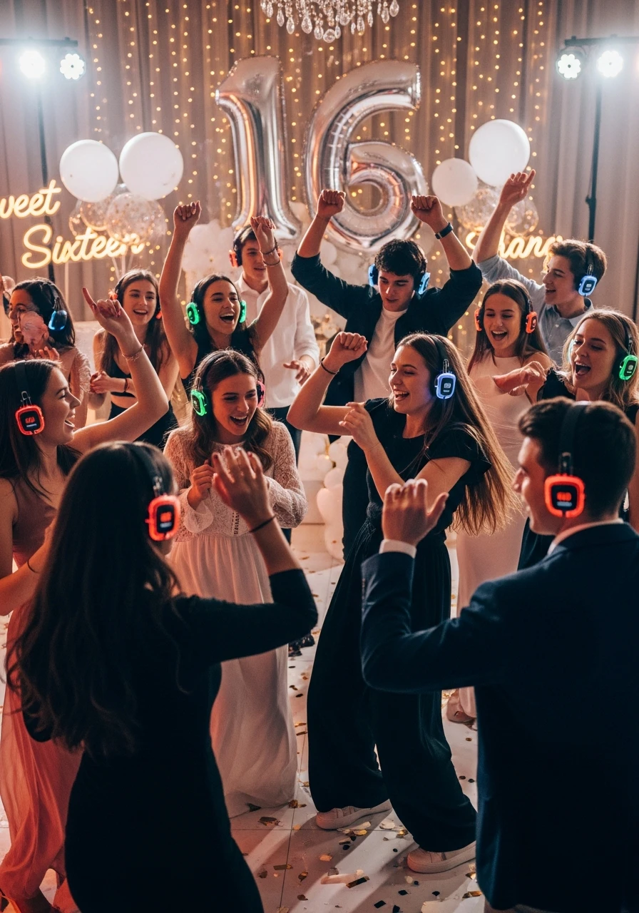 Silent Disco Night - 50 Best 16th Birthday Party Ideas for an Epic Sweet Sixteen