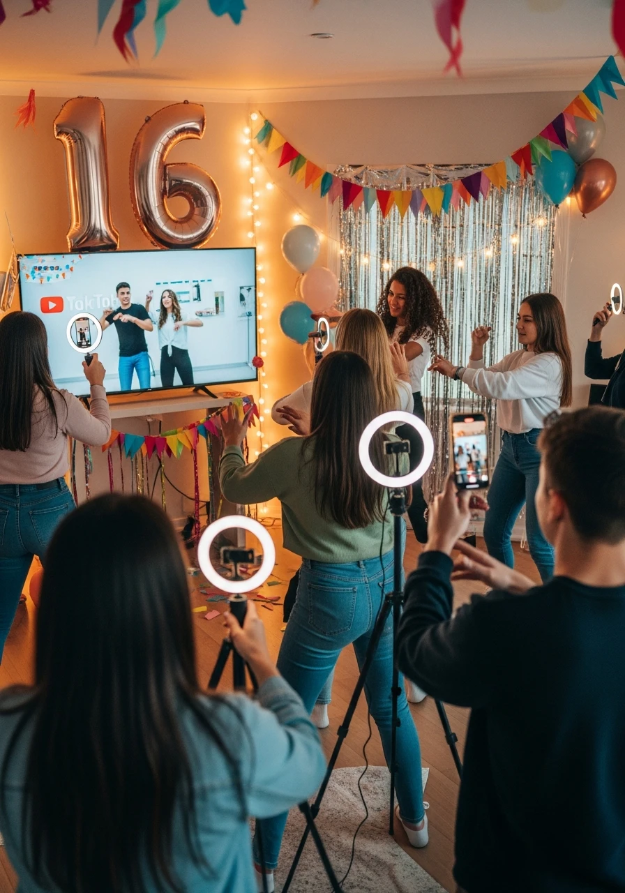 TikTok Dance Challenge - 50 Best 16th Birthday Party Ideas for an Epic Sweet Sixteen