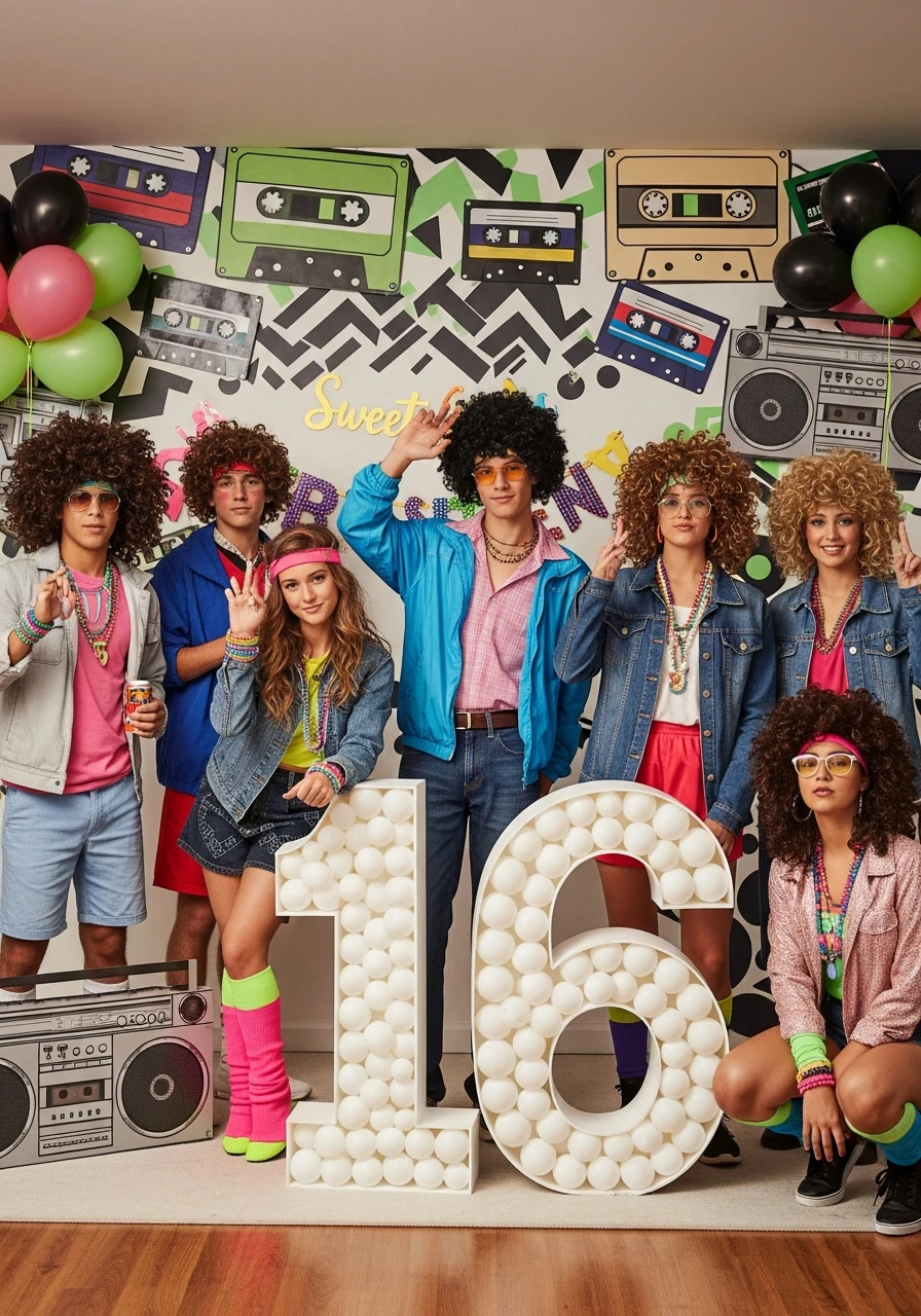 80s Throwback Bash - 50 Best 16th Birthday Party Ideas for an Epic Sweet Sixteen
