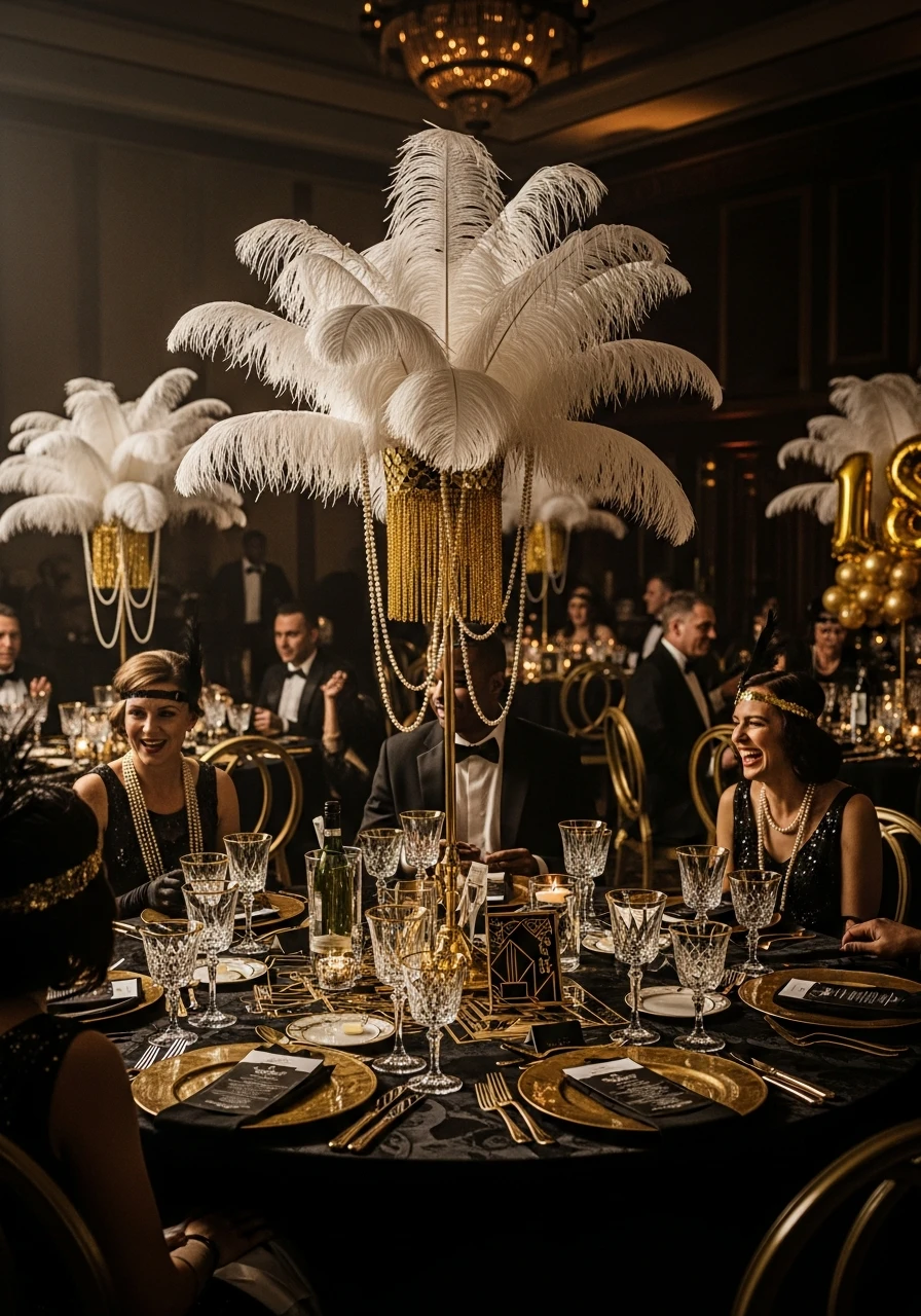 Roaring Twenties Glamour - 50 Epic 18th Birthday Party Ideas You Need