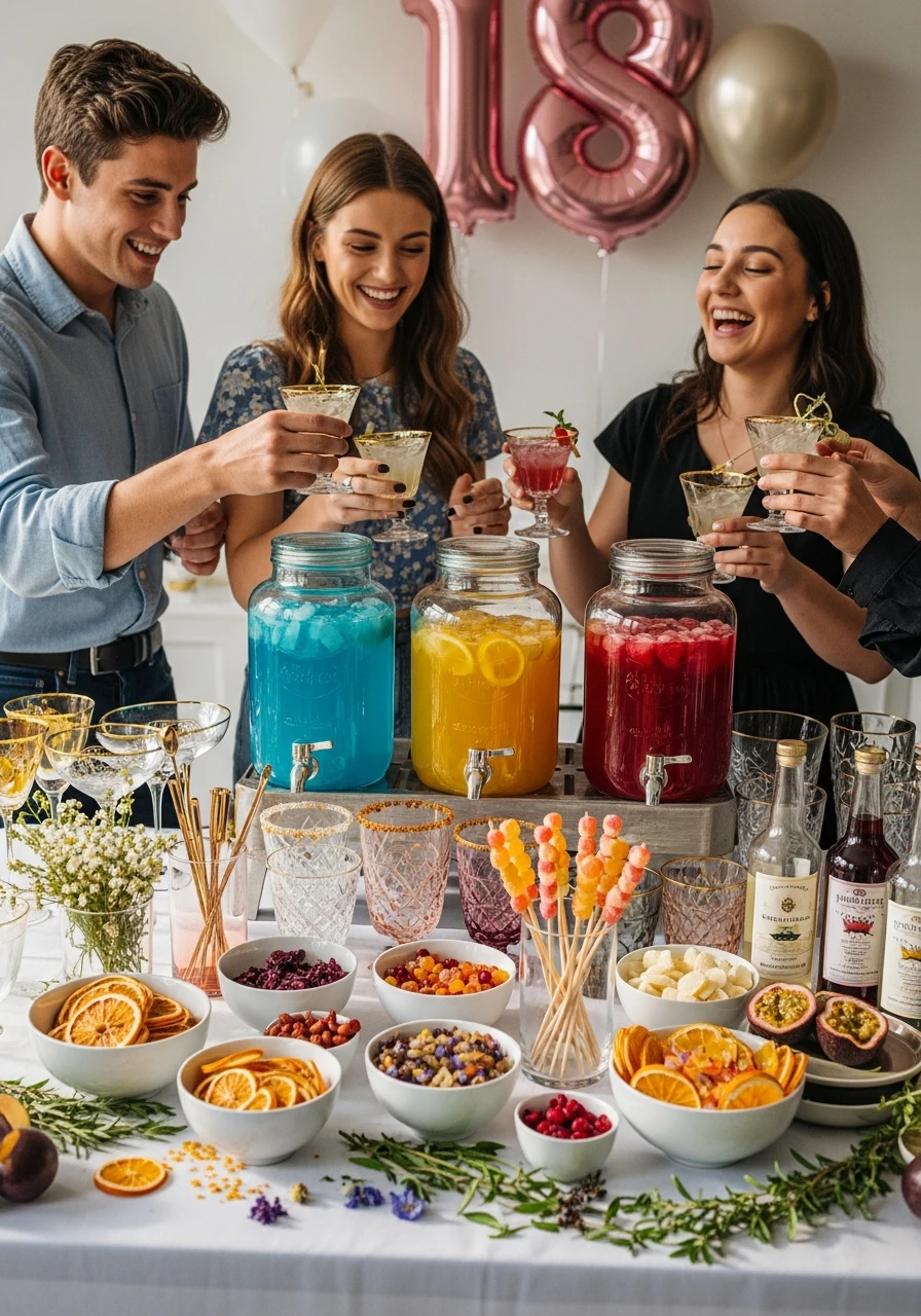 Custom Refreshing Drinks - 50 Epic 18th Birthday Party Ideas You Need
