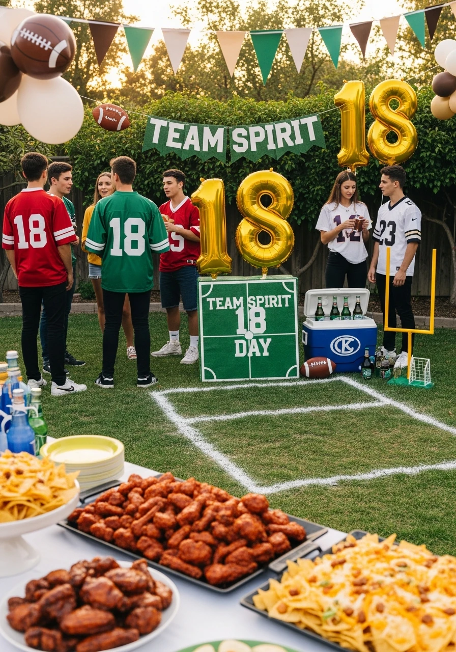Team Spirit Game Day - 50 Epic 18th Birthday Party Ideas You Need