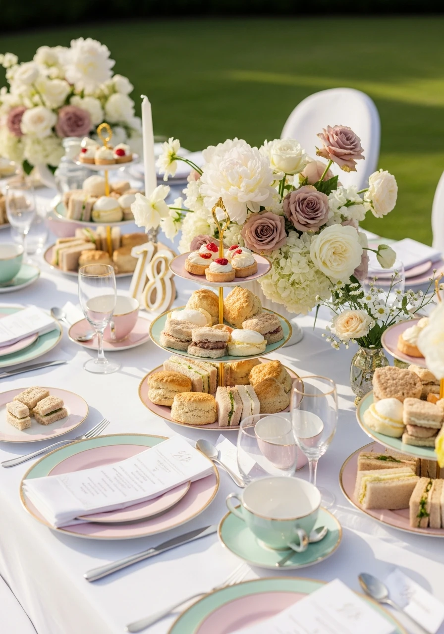 Elegant Afternoon Tea - 50 Epic 18th Birthday Party Ideas You Need