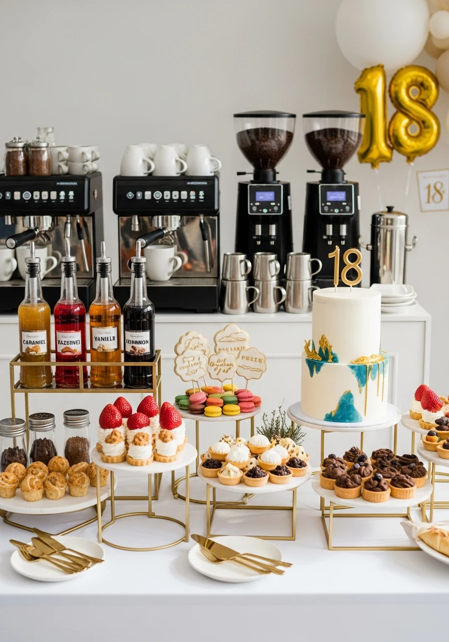 Sweet Treats and Caffeine - 50 Epic 18th Birthday Party Ideas You Need
