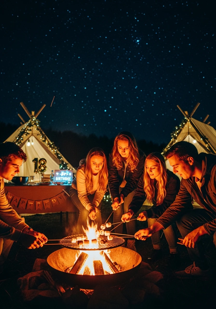 Bonfires and Stargazing - 50 Epic 18th Birthday Party Ideas You Need