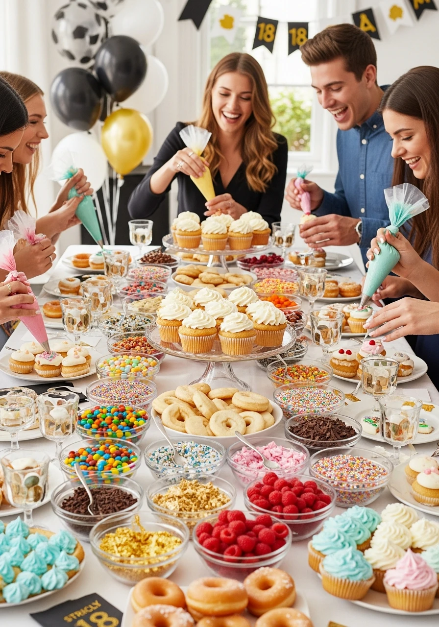 Design Your Own Dessert - 50 Epic 18th Birthday Party Ideas You Need