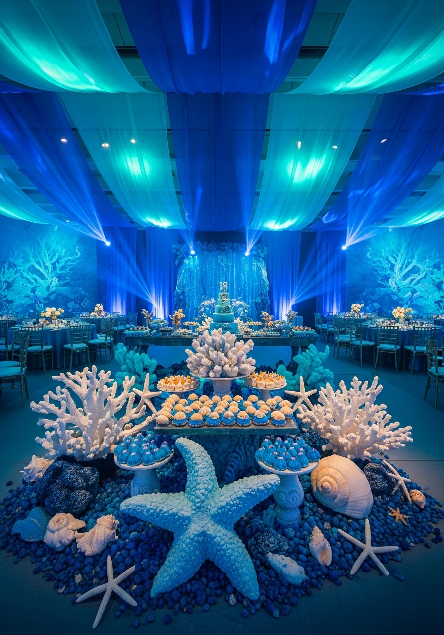 Ocean Deep Blue Party - 50 Epic 18th Birthday Party Ideas You Need