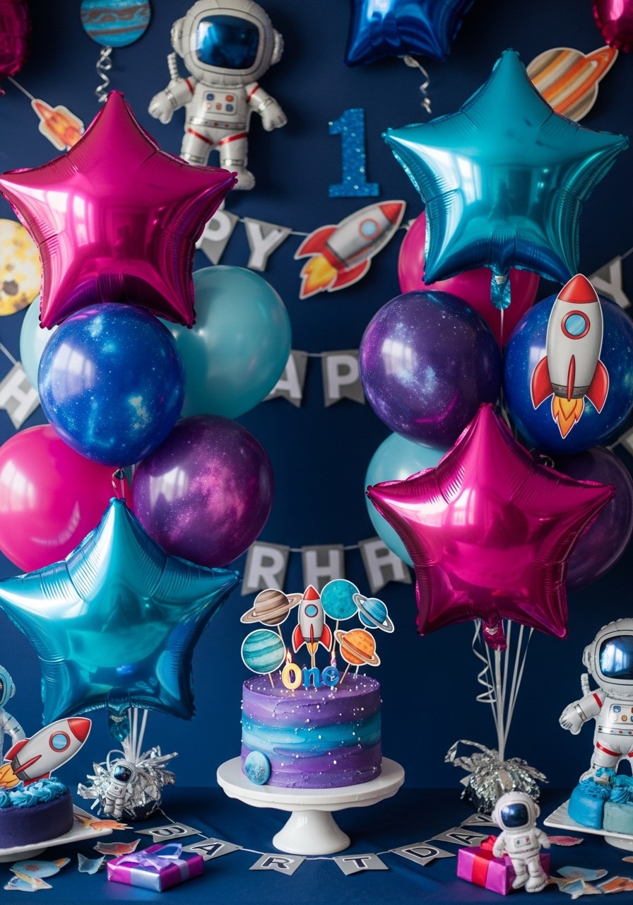 Space Explorer Theme - 50 Best 1st Birthday Party Ideas for Your Little One
