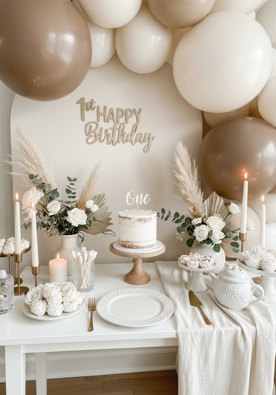Quiet Luxury Theme - 50 Best 1st Birthday Party Ideas for Your Little One