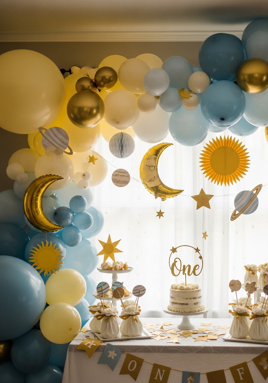 Trip Around the Sun Theme - 50 Best 1st Birthday Party Ideas for Your Little One
