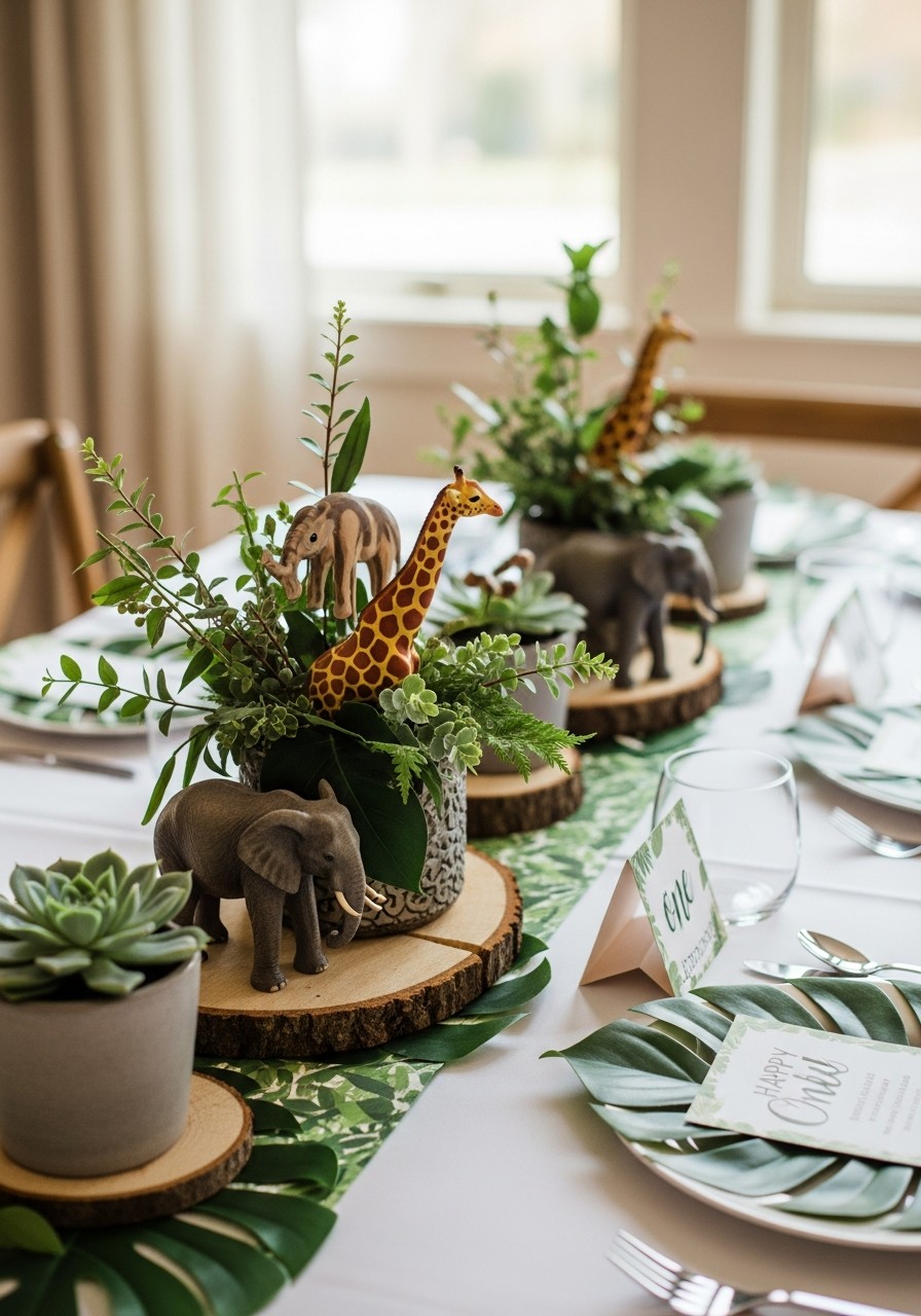 Matching Table Centerpieces - 50 Best 1st Birthday Party Ideas for Your Little One