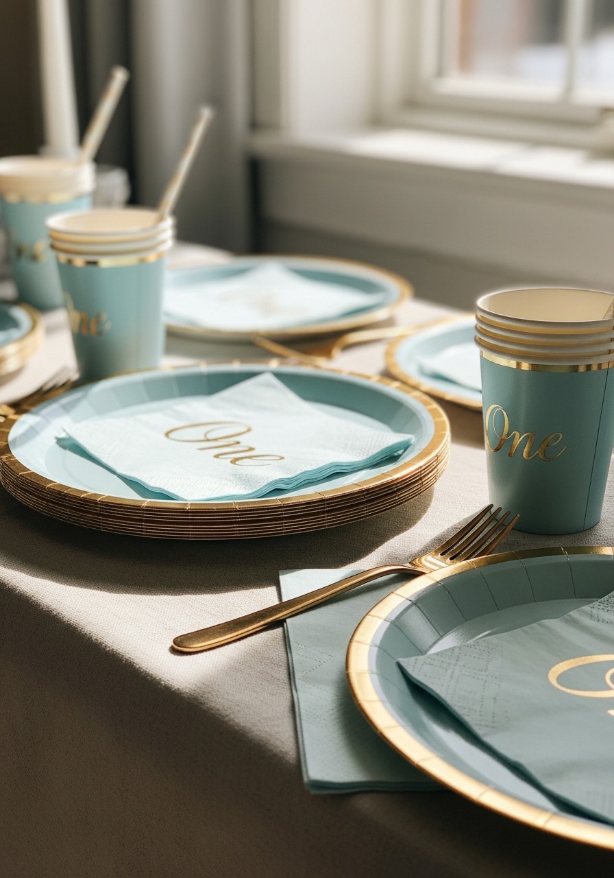 Themed Plates and Cups - 50 Best 1st Birthday Party Ideas for Your Little One