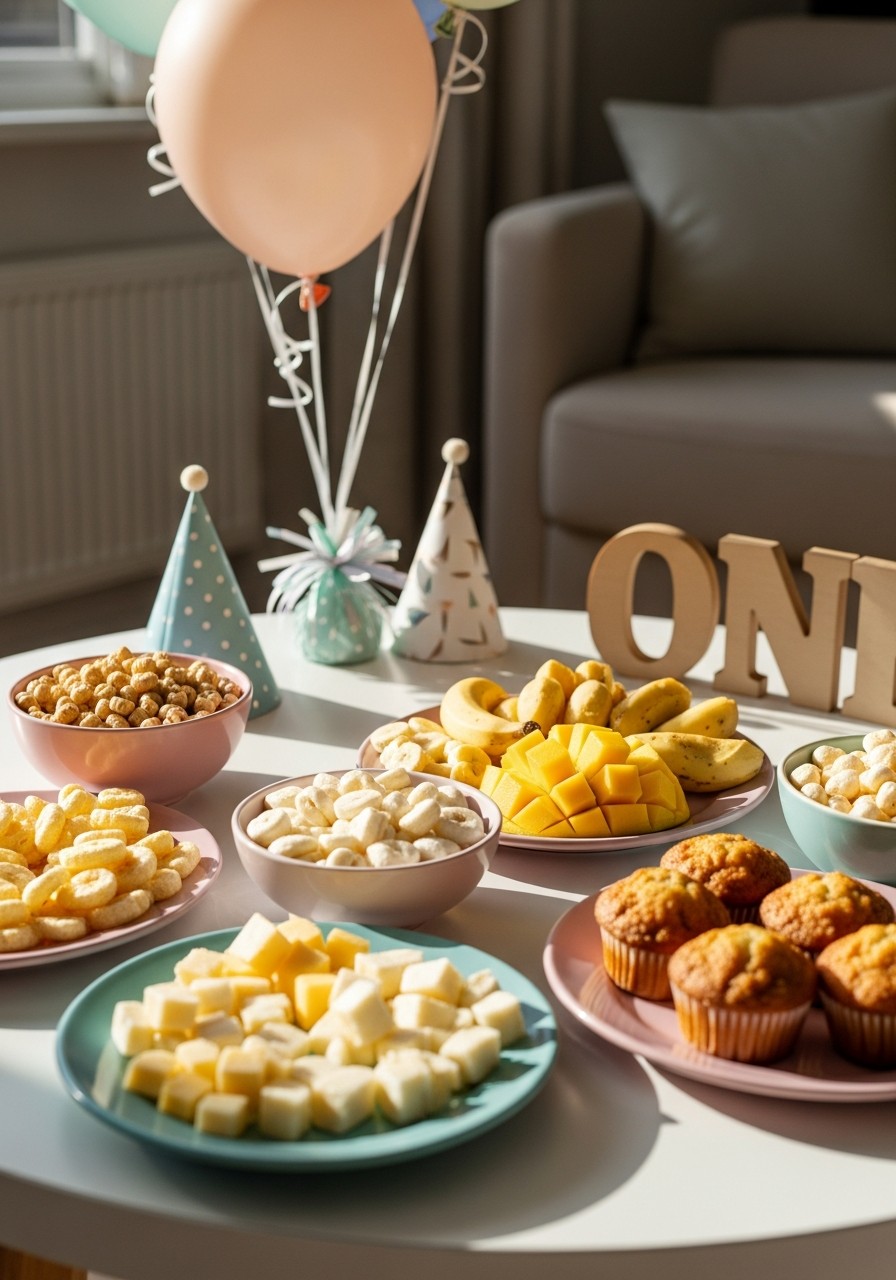 Safe Toddler Snack Table - 50 Best 1st Birthday Party Ideas for Your Little One