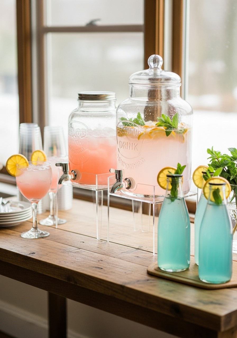 Grown-Up Drink Station - 50 Best 1st Birthday Party Ideas for Your Little One