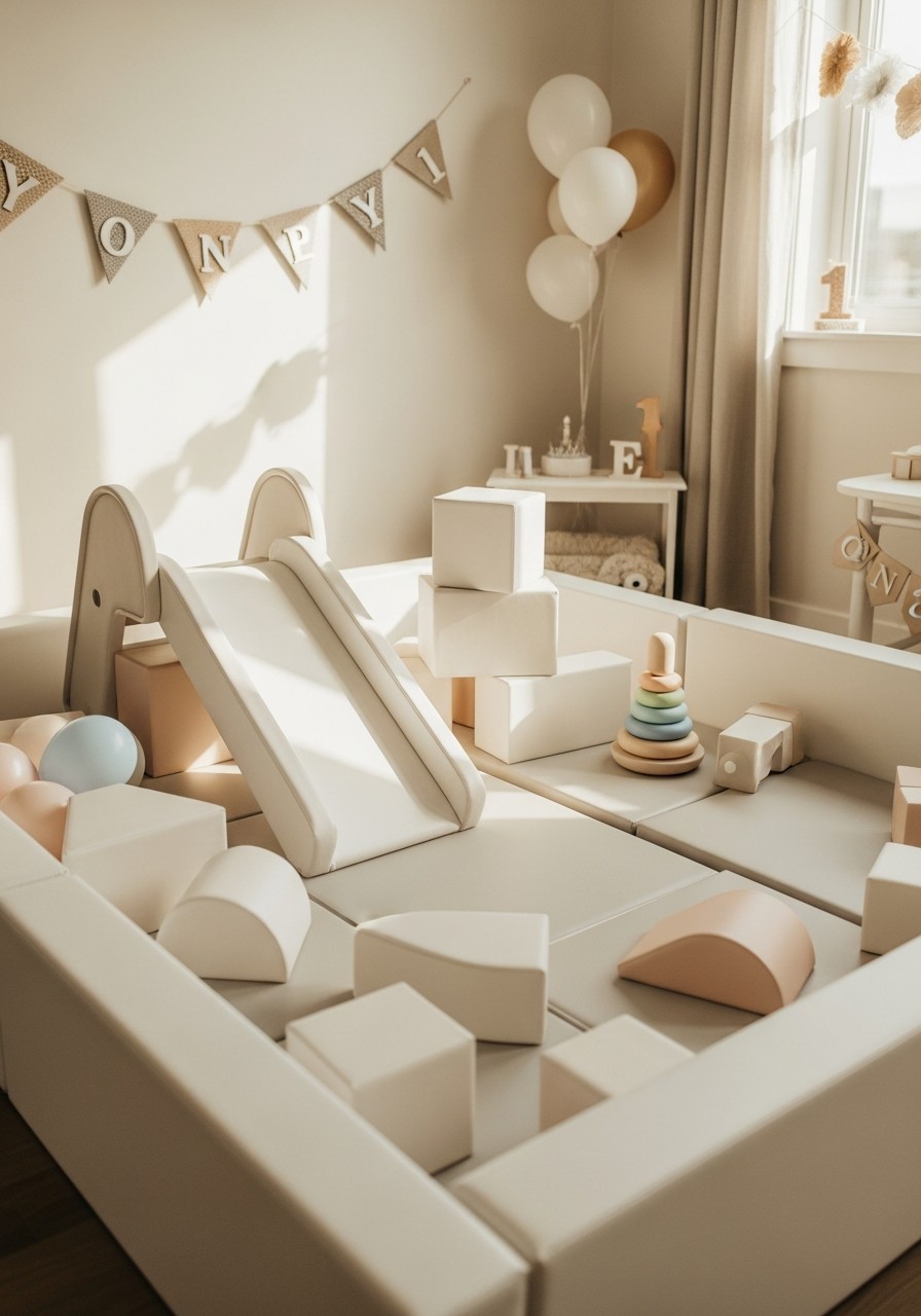 Padded Soft Play Area - 50 Best 1st Birthday Party Ideas for Your Little One