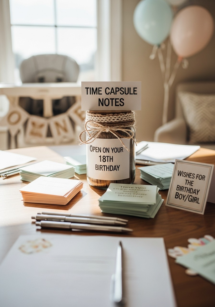 Time Capsule Notes - 50 Best 1st Birthday Party Ideas for Your Little One
