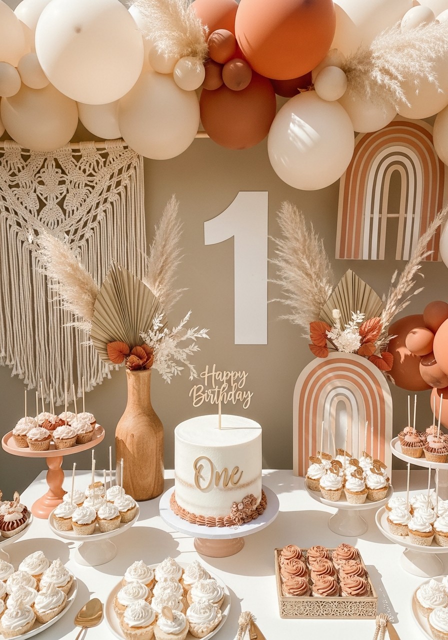 Boho Rainbow First Birthday - 50 Best 1st Birthday Party Ideas for Your Little One