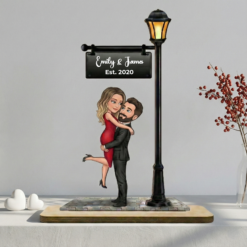 Forever Love – Personalized 3D Effect Couple Wooden Plaque