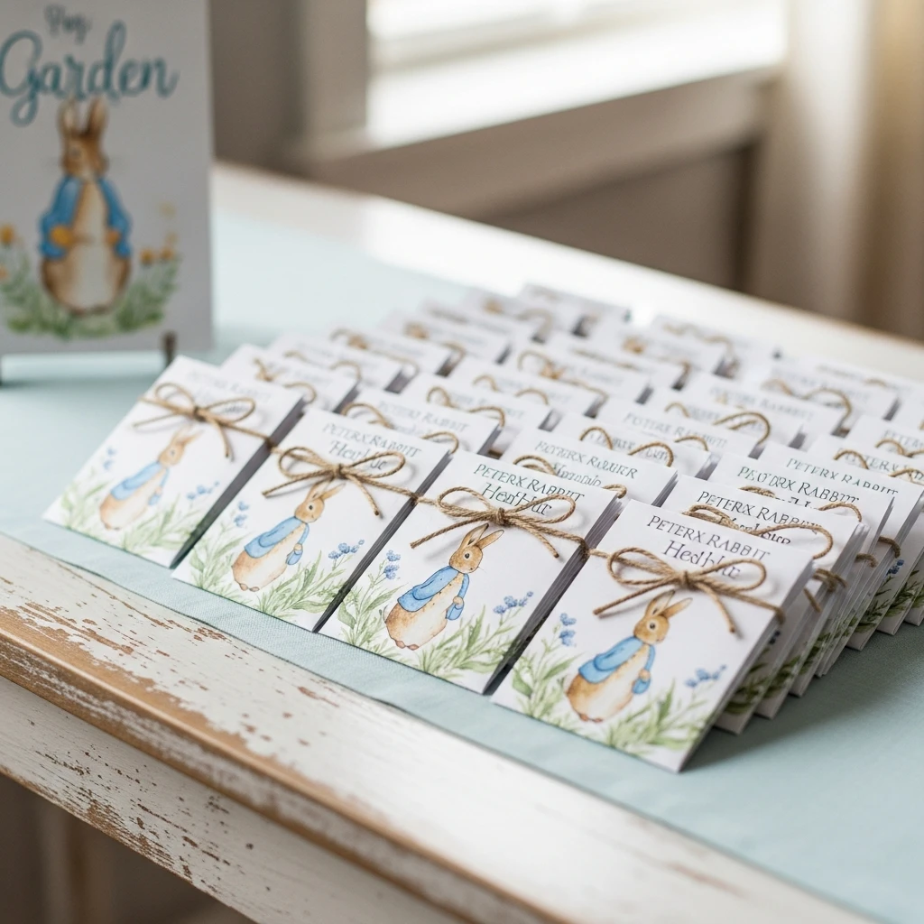 Seed Packet Favors - 50 Peter Rabbit Baby Shower Ideas: The Ultimate Storybook Guide