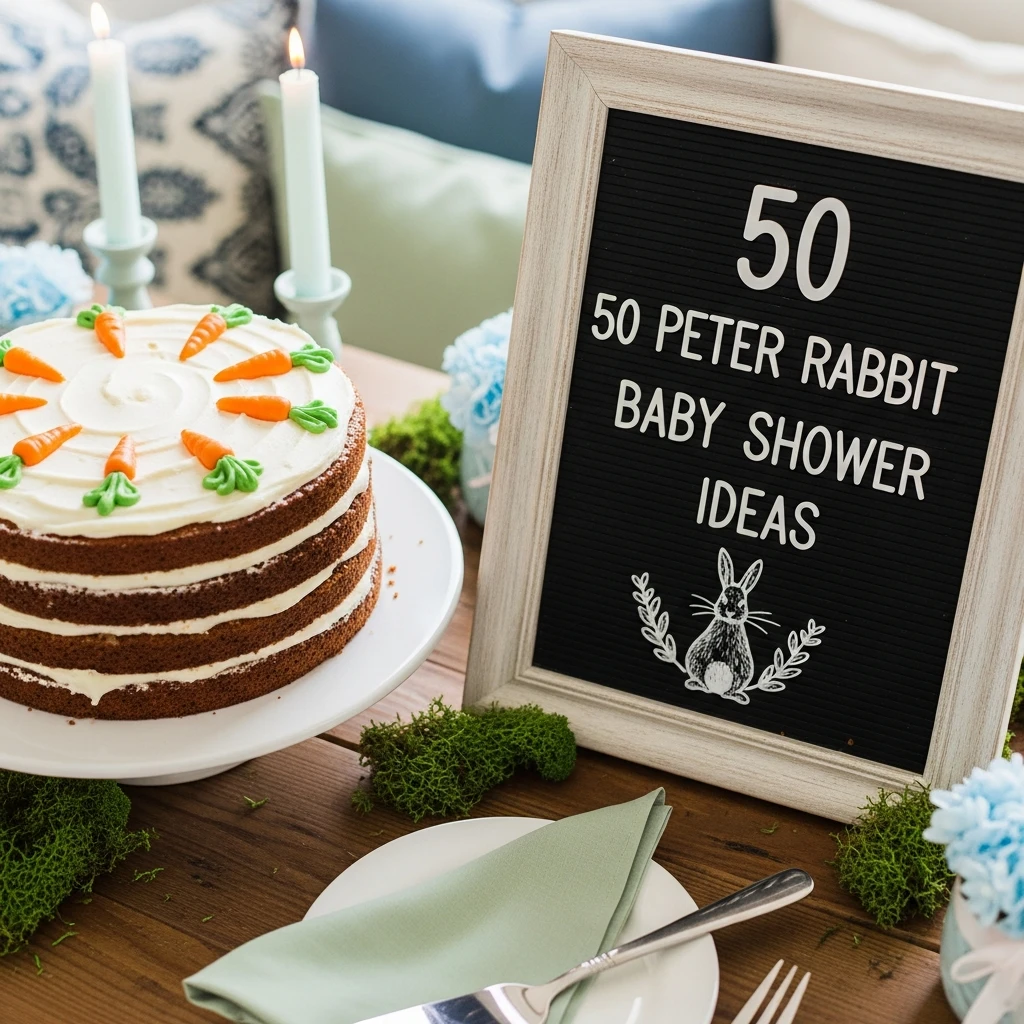 Serve Carrot Cake - 50 Peter Rabbit Baby Shower Ideas: The Ultimate Storybook Guide