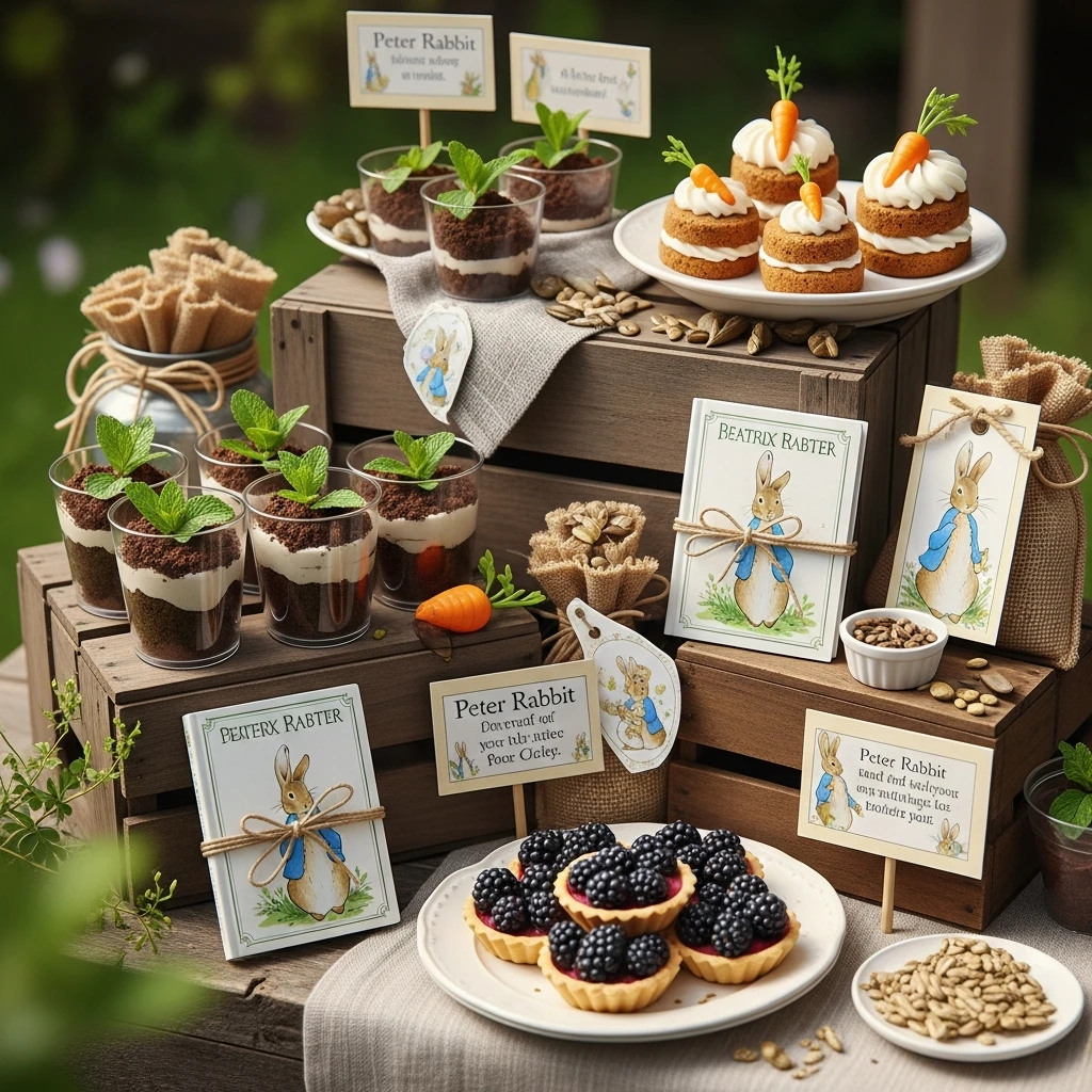 Vintage Crate Displays - 50 Peter Rabbit Baby Shower Ideas: The Ultimate Storybook Guide
