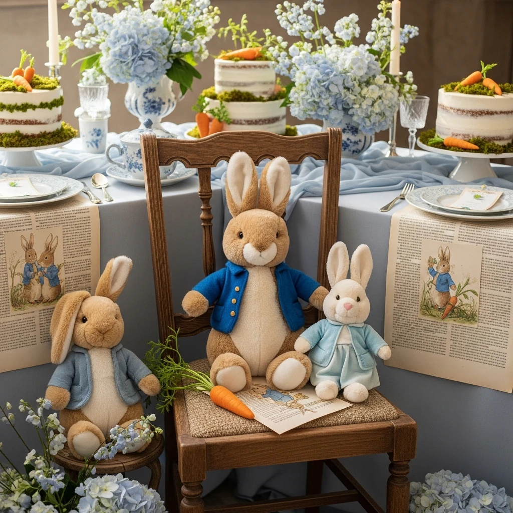 Bunny Plush Decor - 50 Peter Rabbit Baby Shower Ideas: The Ultimate Storybook Guide