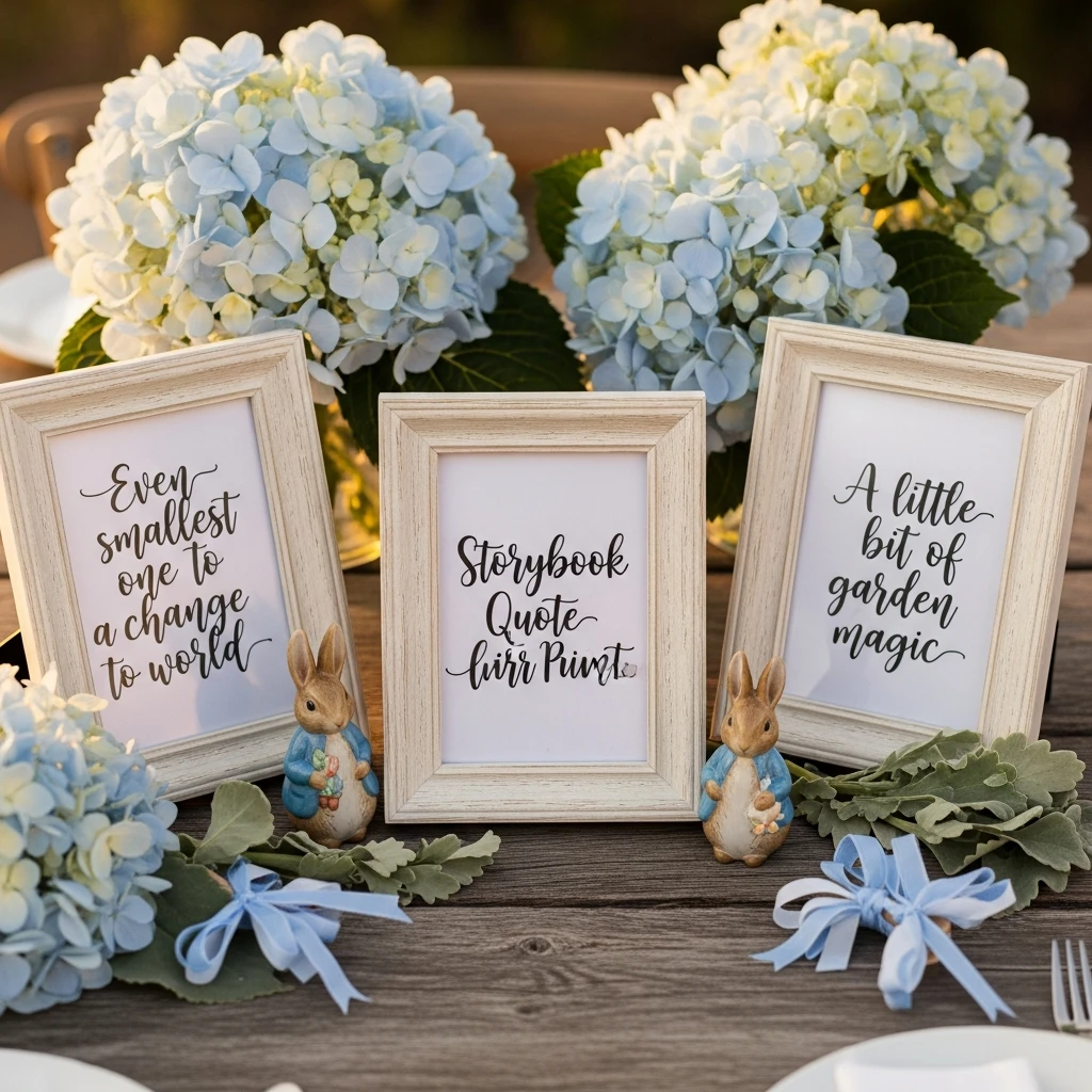 Storybook Quote Prints - 50 Peter Rabbit Baby Shower Ideas: The Ultimate Storybook Guide