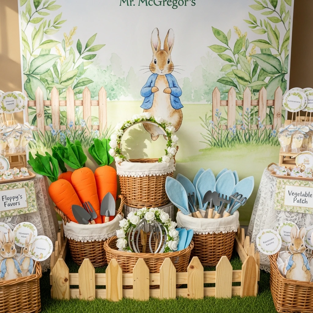 Rabbit Photo Booth - 50 Peter Rabbit Baby Shower Ideas: The Ultimate Storybook Guide