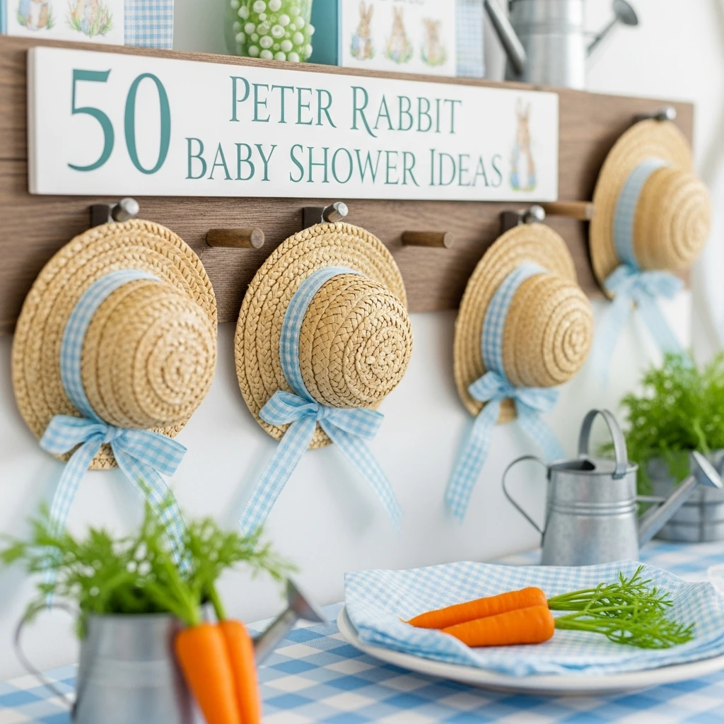 Garden Hat Accents - 50 Peter Rabbit Baby Shower Ideas: The Ultimate Storybook Guide