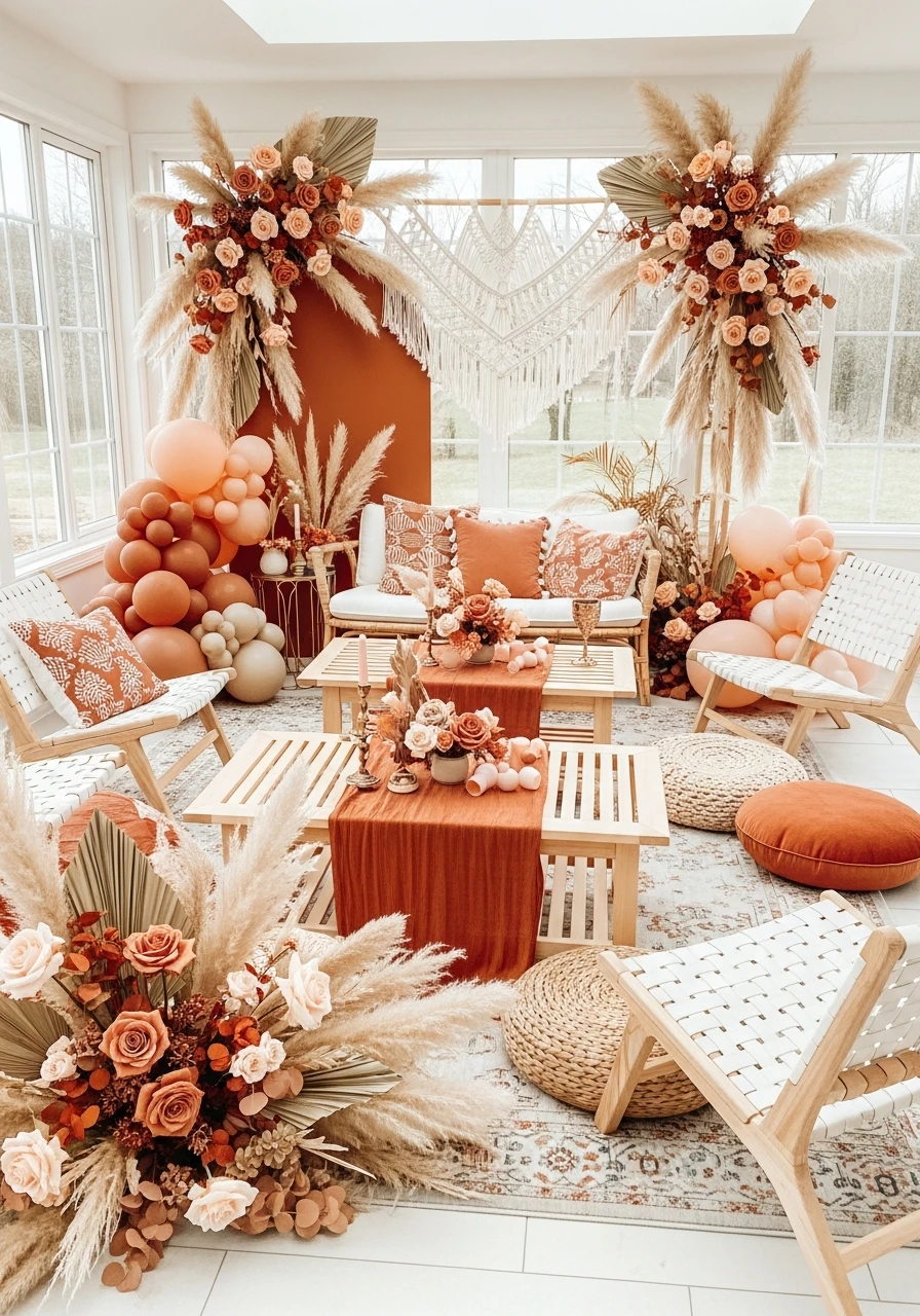 Boho Earth Tones - 50 Spring Baby Shower Themes