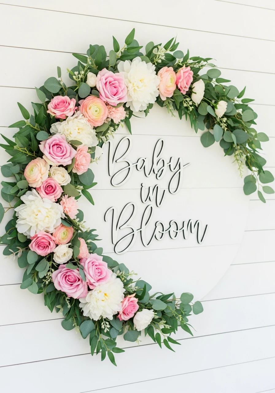 Baby In Bloom Signage - 50 Spring Baby Shower Themes