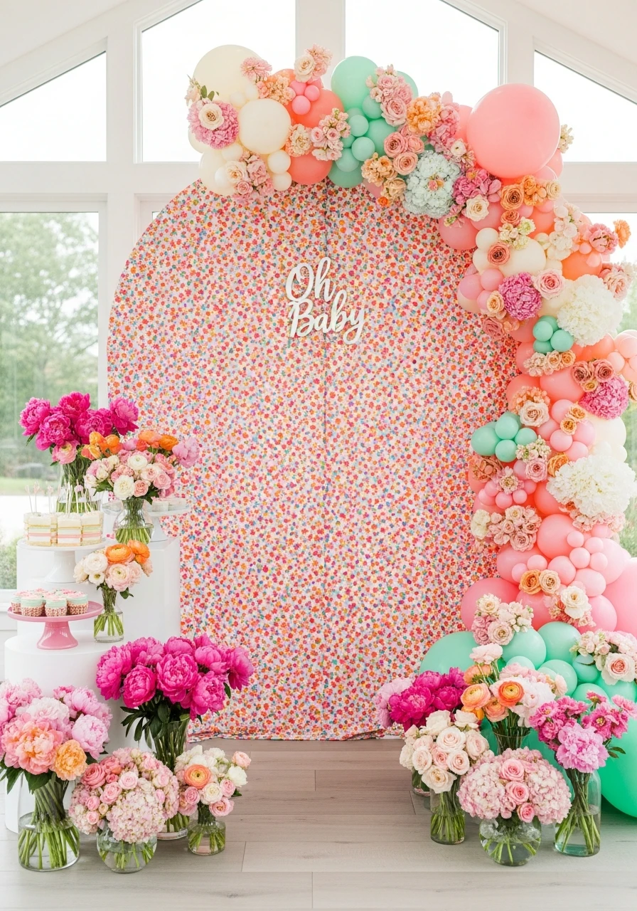 Full Floral Focus - 50 Spring Baby Shower Themes
