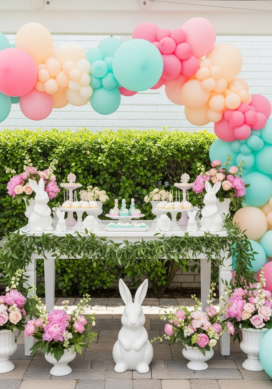 Bunny and Flower Mix - 50 Spring Baby Shower Themes