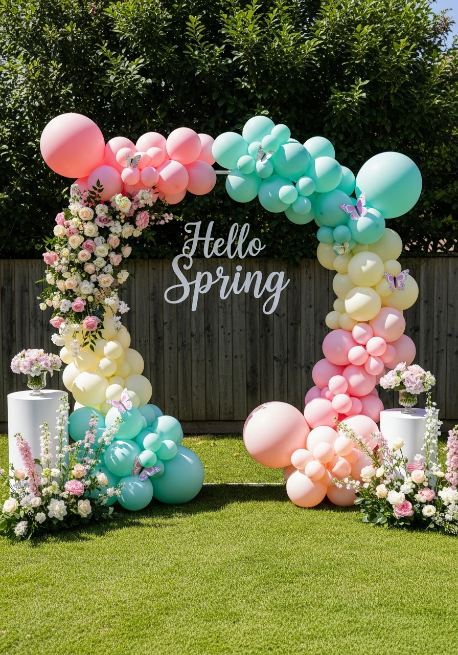 Hello Spring Sign - 50 Spring Baby Shower Themes