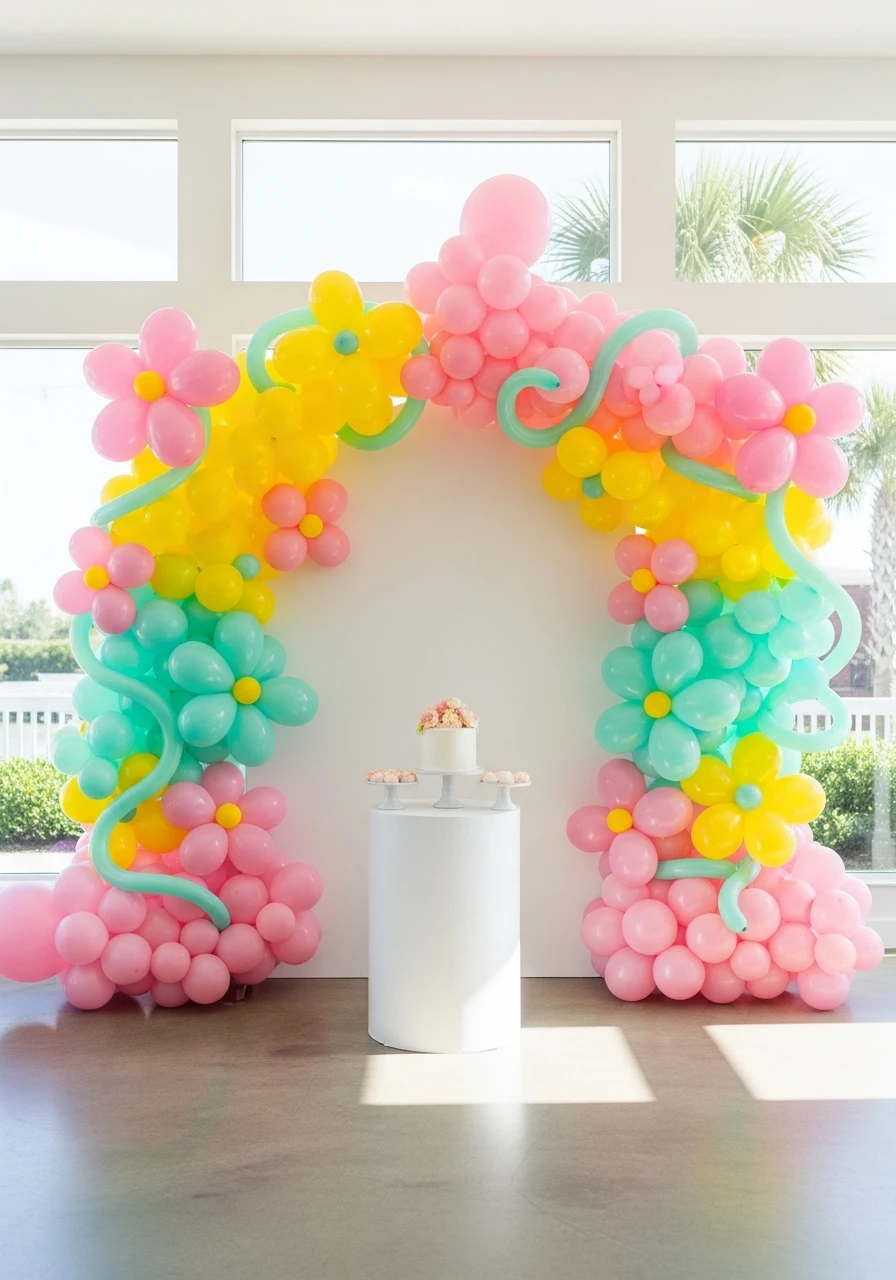 Balloon Flower Shapes - 50 Spring Baby Shower Themes