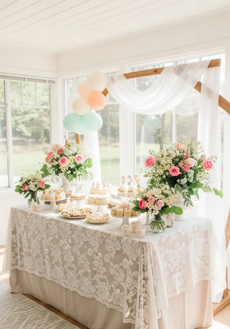Cozy Cottage Look - 50 Spring Baby Shower Themes