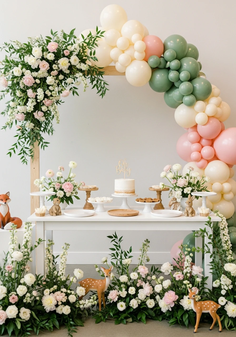 Woodland Meets Spring - 50 Spring Baby Shower Themes