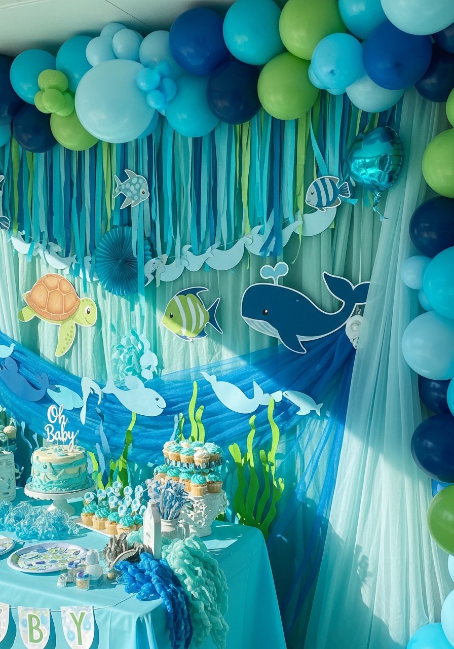 Under the Sea Ocean - 50 Unisex Baby Shower Themes
