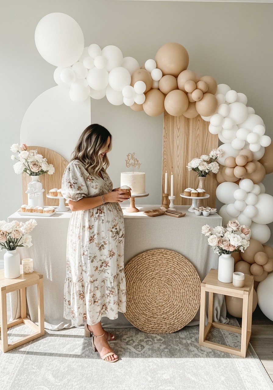 Modern Minimalist Neutrals - 50 Unisex Baby Shower Themes