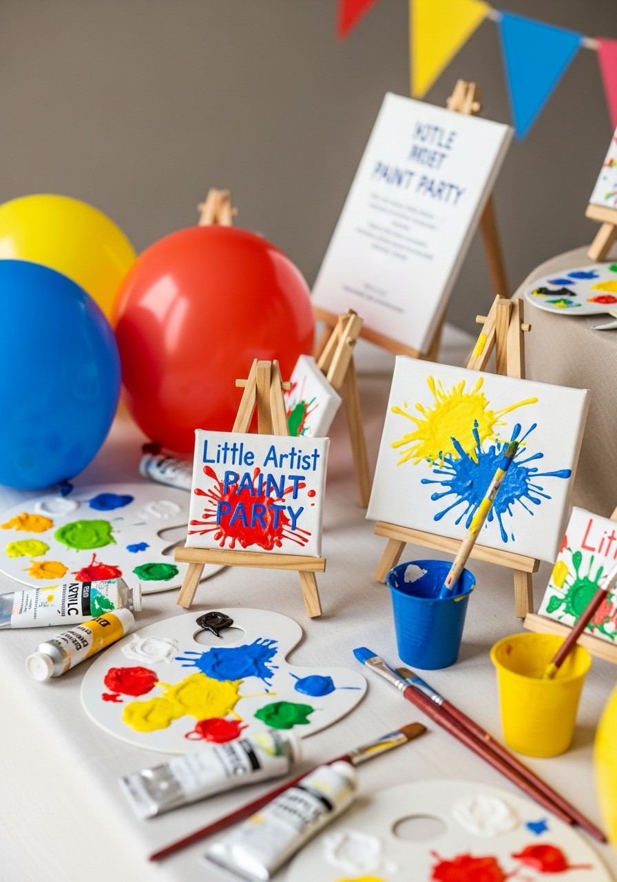 Little Artist Paint Party - 50 Unisex Baby Shower Themes