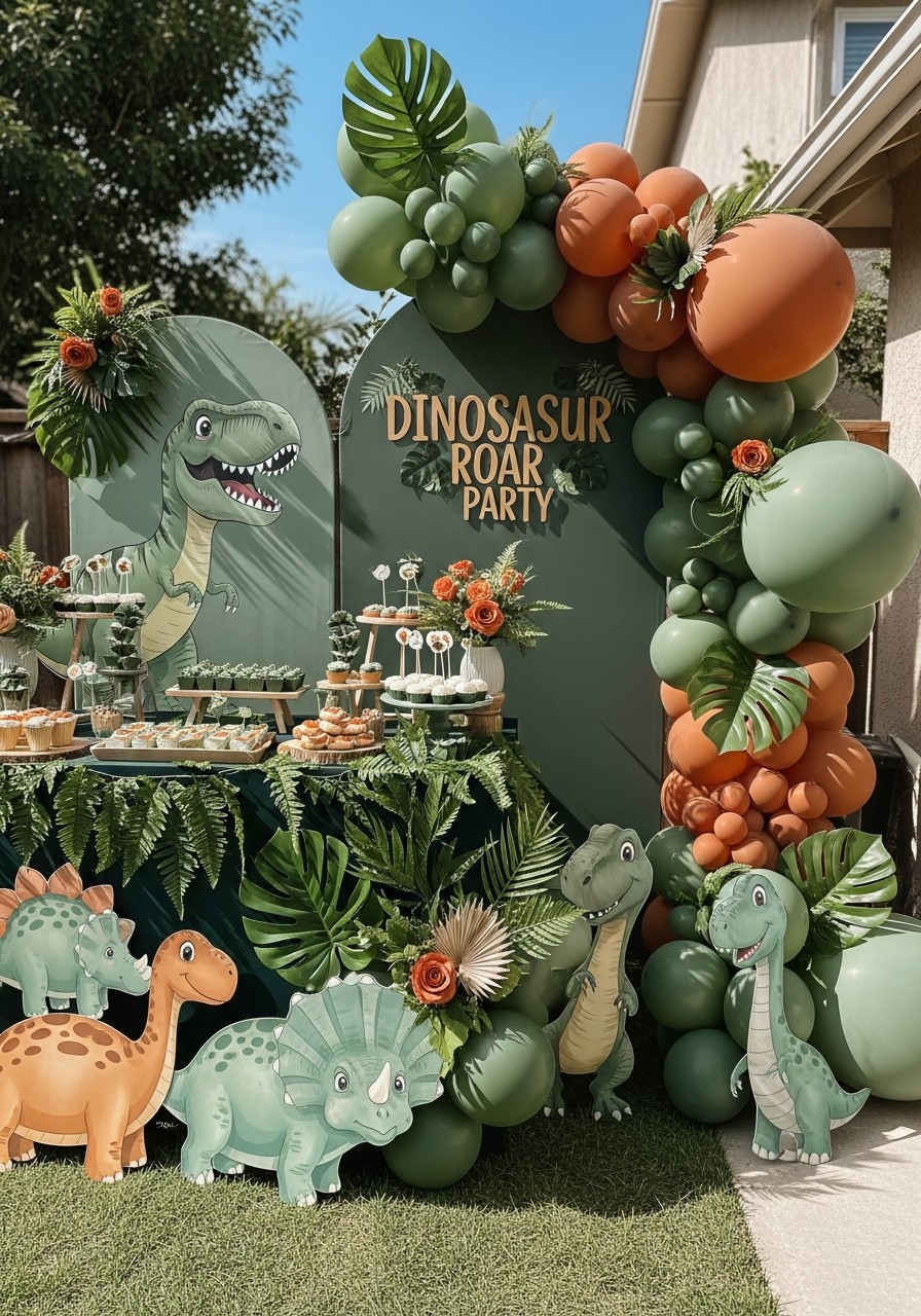 Dinosaur Roar Party - 50 Unisex Baby Shower Themes