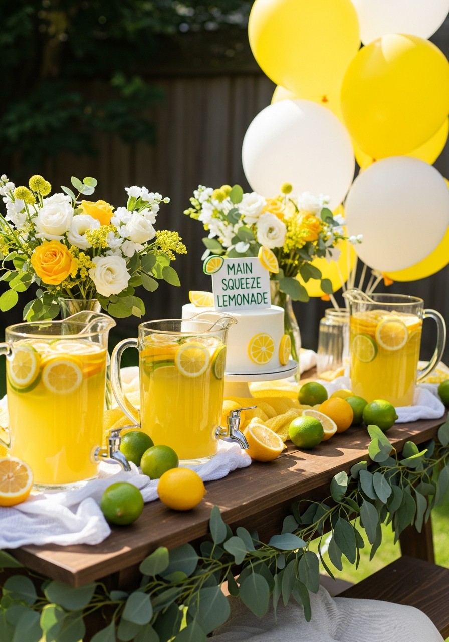 Main Squeeze Lemonade - 50 Unisex Baby Shower Themes