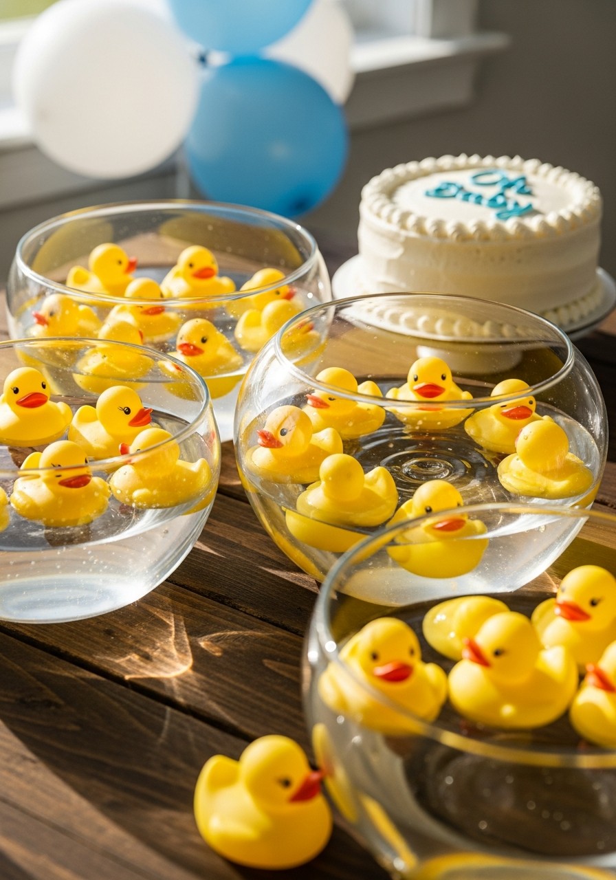 Rubber Ducky Bath Time - 50 Unisex Baby Shower Themes