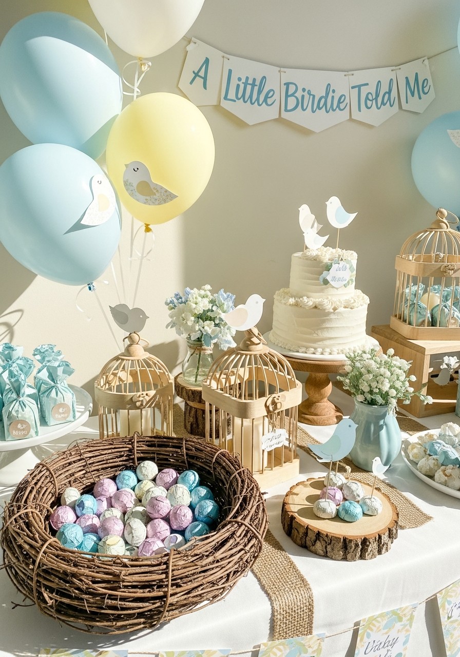 A Little Birdie Told Me - 50 Unisex Baby Shower Themes