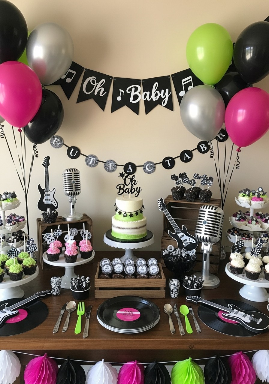 Future Rock Star Music - 50 Unisex Baby Shower Themes