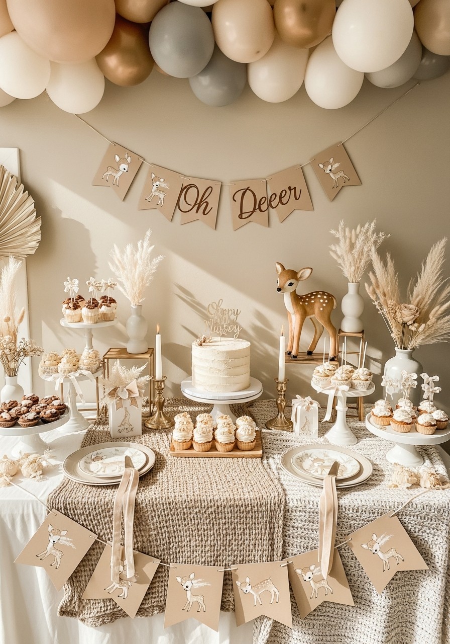 Oh Deer Neutral Nursery - 50 Unisex Baby Shower Themes